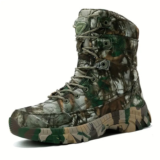 Camouflage Men's Hunting Boots Waterproof Hiking Boots for Men Durable Outdoor Footwear