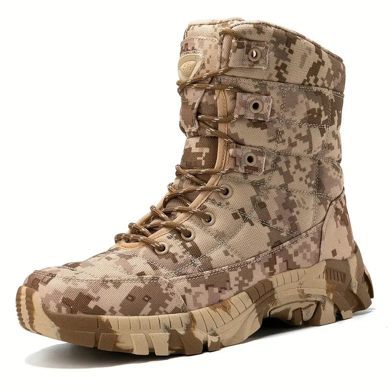 Camouflage Men's Hunting Boots Waterproof Hiking Boots for Men Durable Outdoor Footwear